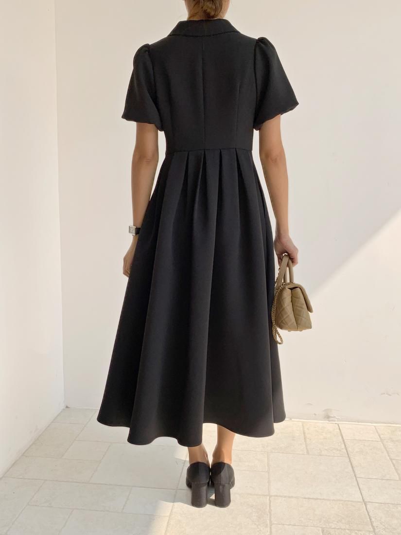 PUFF RIBBON MIDI DRESS - BIRTHDAY BASH