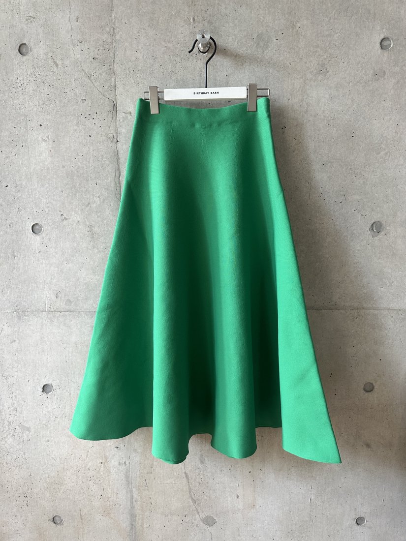 BB KNIT A LINE SKIRT GREEN - BIRTHDAY BASH