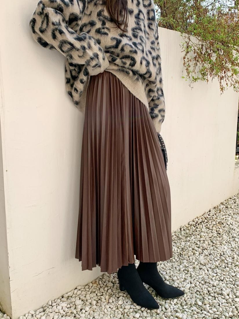 BB LEATHER PLEATS SKIRT - BIRTHDAY BASH BB LEATHER PLEATS SKIRT - BIRTHDAY BASH
