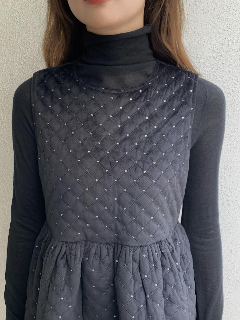 最適な価格 LIONA VELOR QUILTING BIJOU DRESS - BIRTHDAY BASH ジャケット・アウター