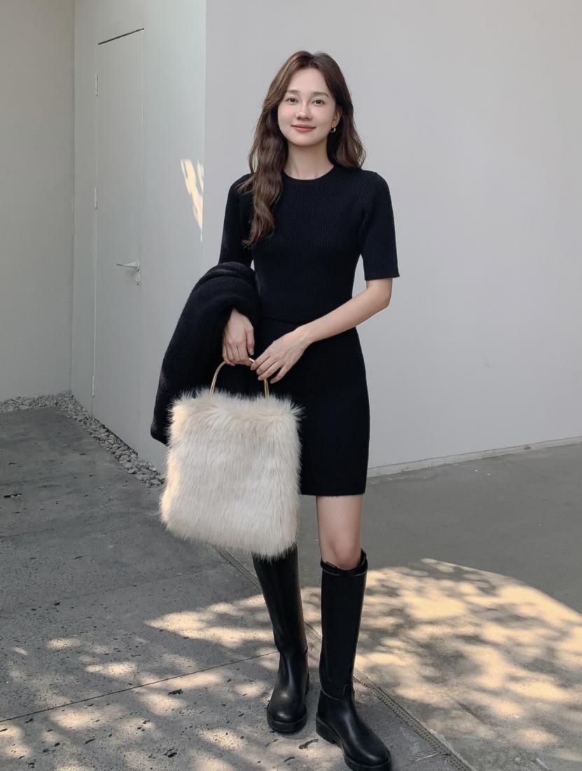 TWEED NO COLLAR JACKET DRESS - BIRTHDAY BASH
