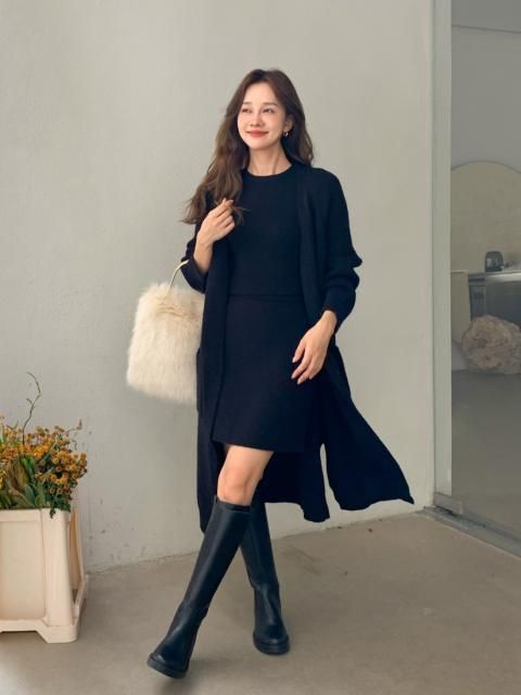 KNIT THREE PIECE SET UP
