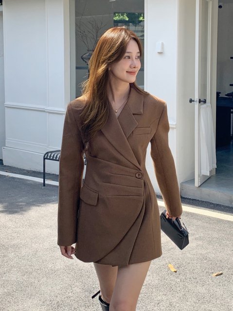 WRAP SUIT DRESS