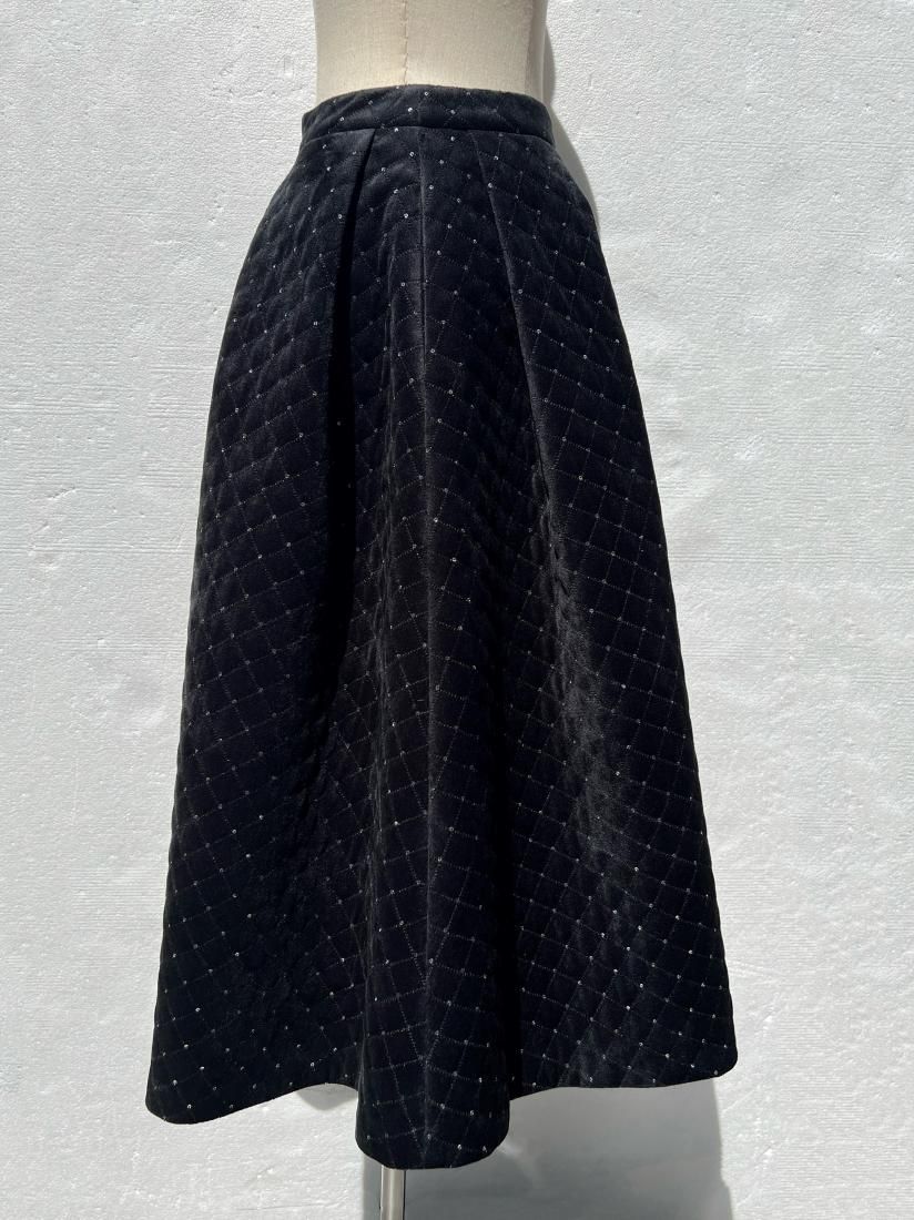 LIONA VELOUR QUILTING BIJOU SKIRT - BIRTHDAY BASH