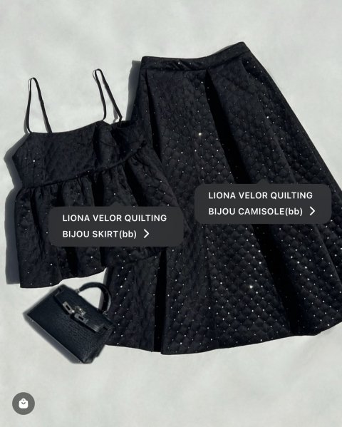 11/18 am11:00 ORDER STARTLIONA VELOUR QUILTING BIJOU SKIRT