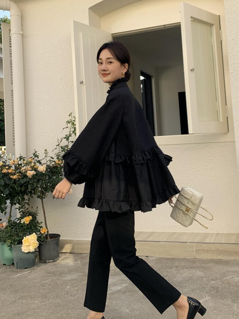 【代引き不可】 A FRILL JACQUARD LINE BASH BIRTHDAY - TOPS トップス