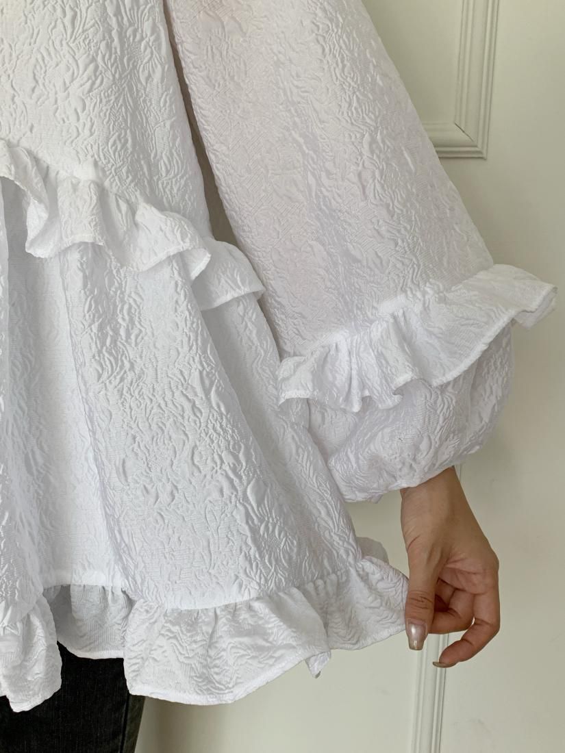 バースデーバッシュ　ジャガードフリル　Ａライントップス JACQUARD FRILL A LINE TOPS - BIRTHDAY BASH