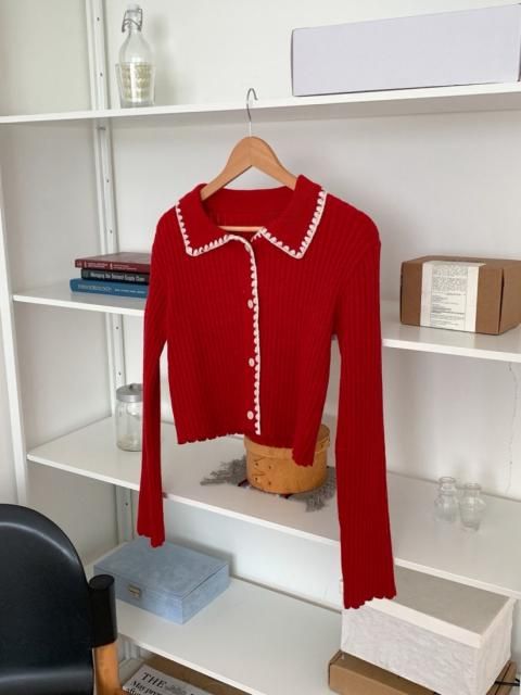 KR BICOLOR KNIT CARDIGAN