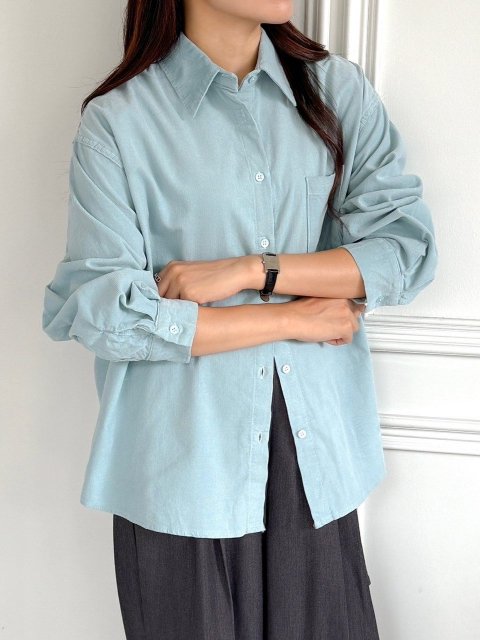 KR COTTON CORDUROY SHIRT TOPS