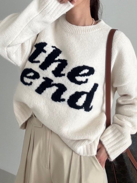 KR WOOL LOGO KNIT TOPS