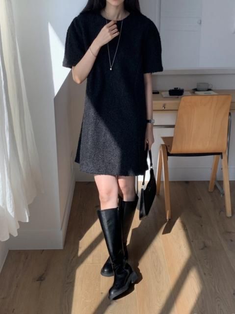 50% OFFKR BOUCLE SHORT DRESS<img class='new_mark_img2' src='https://img.shop-pro.jp/img/new/icons41.gif' style='border:none;display:inline;margin:0px;padding:0px;width:auto;' />