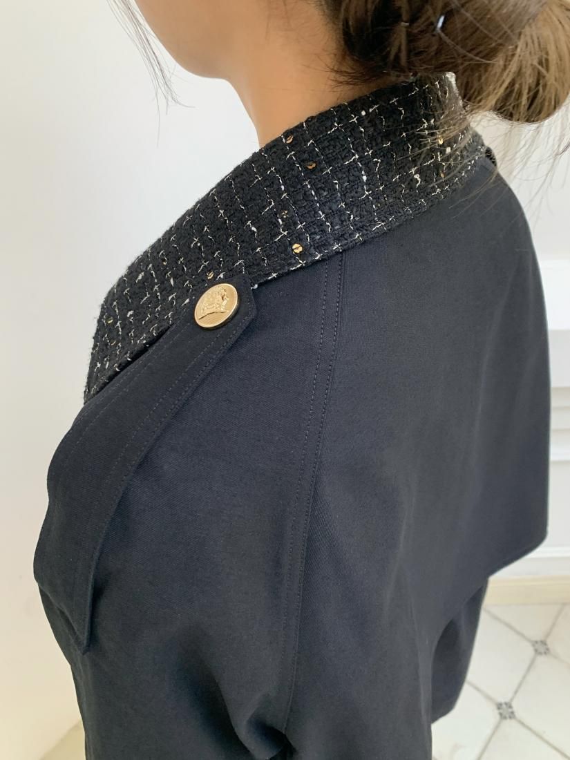 TWEED DOCKING TRENCH COAT - BIRTHDAY BASH