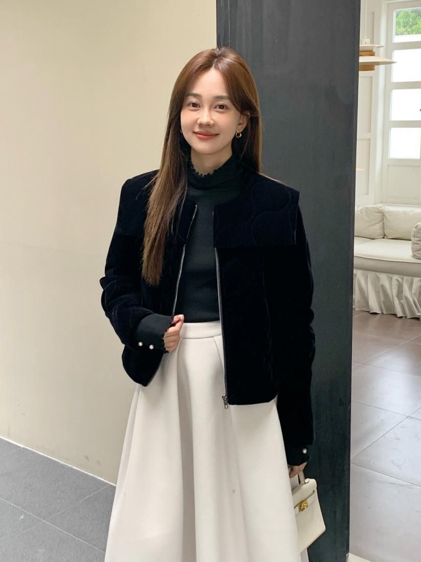 Birthday bash ベロアキルティングススカート DOT VOLUME SKIRT - BIRTHDAY BASH