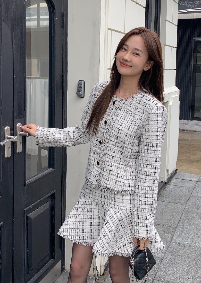 LILY TWEED FRINGE JACKET - BIRTHDAY BASH