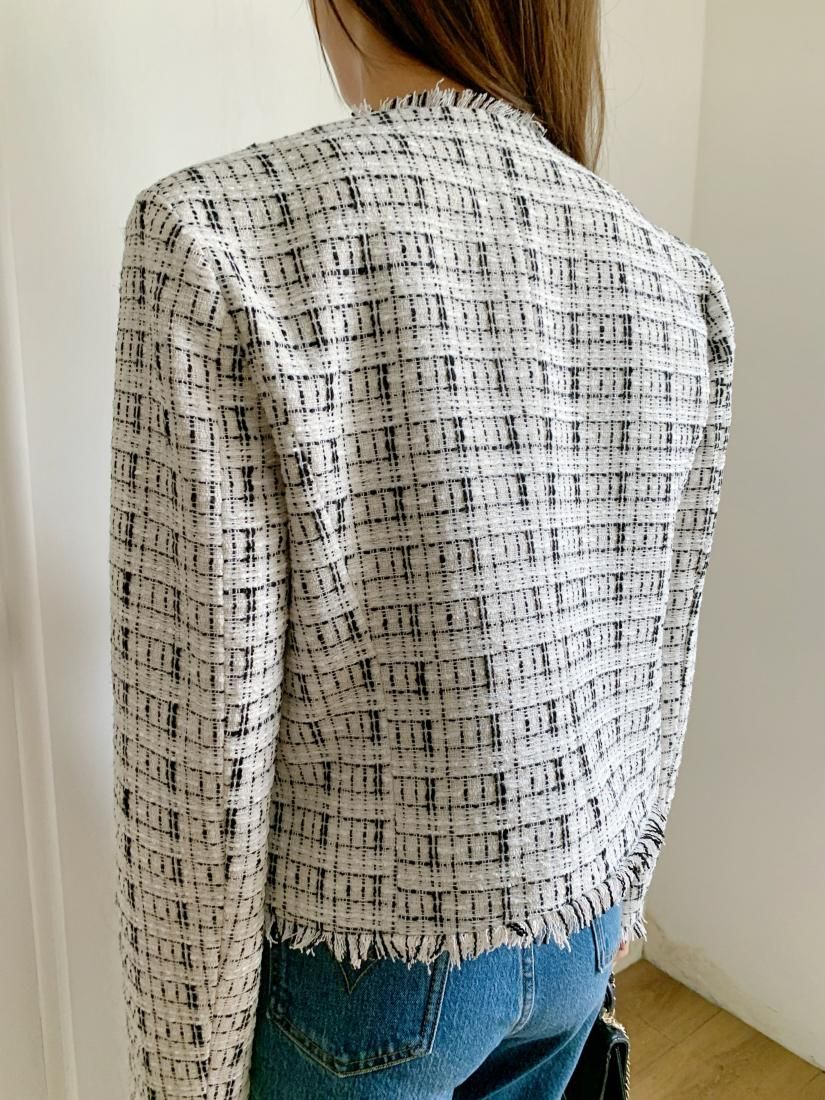 LILY TWEED FRINGE JACKET - BIRTHDAY BASH