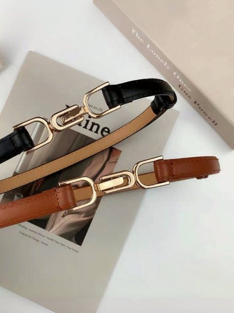 SLIDE BUCKLE SLIM BELT