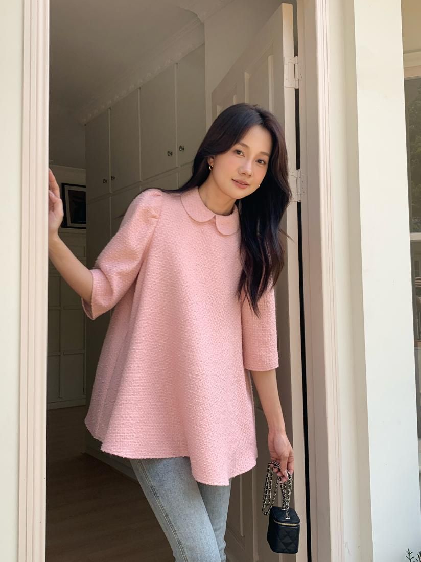 大きい割引 LINE A PUFF ELLA TOPS BASH BIRTHDAY - トップス