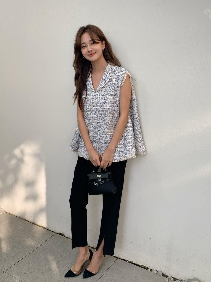 バースデーバッシュ TWEED ALINE TOPS ツイードAライントップス