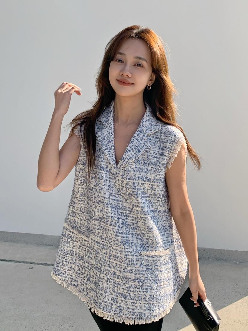バースデーバッシュ TWEED ALINE TOPS ツイードAライントップス