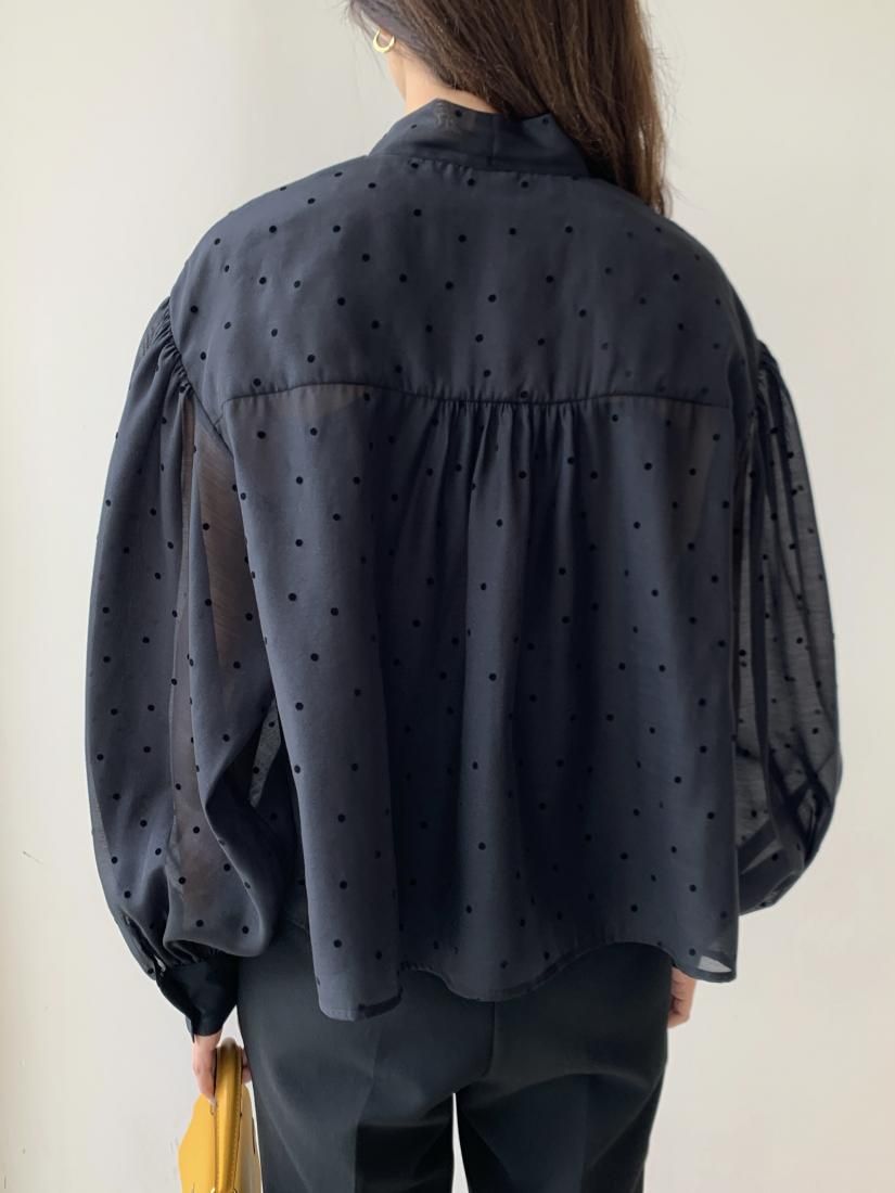 RIBBON SHEER DOT PUFF TOPS - BIRTHDAY BASH