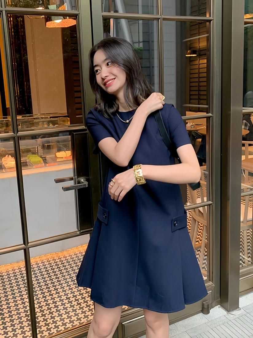 SIDE BUTTON STRAP DRESS - BIRTHDAY BASH