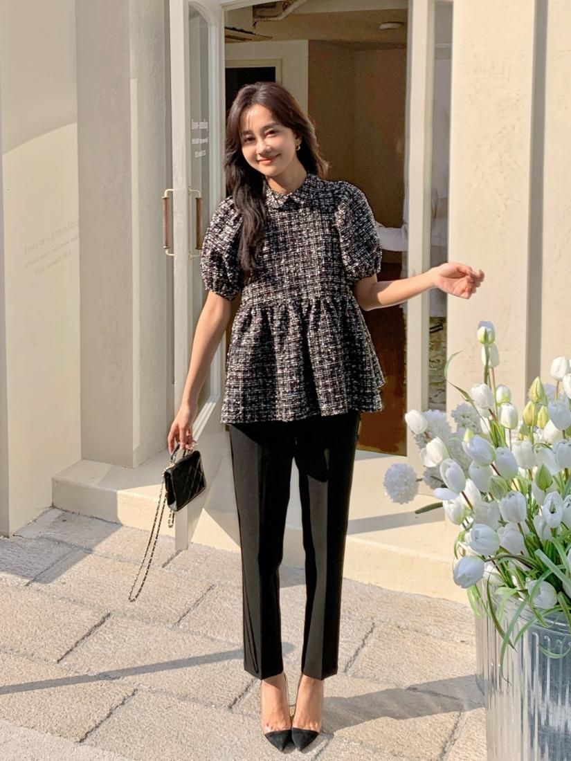 非売品 TWEED CLARISSE PEARL BUTTON TOPS - BIRTHDAY BASH トップス