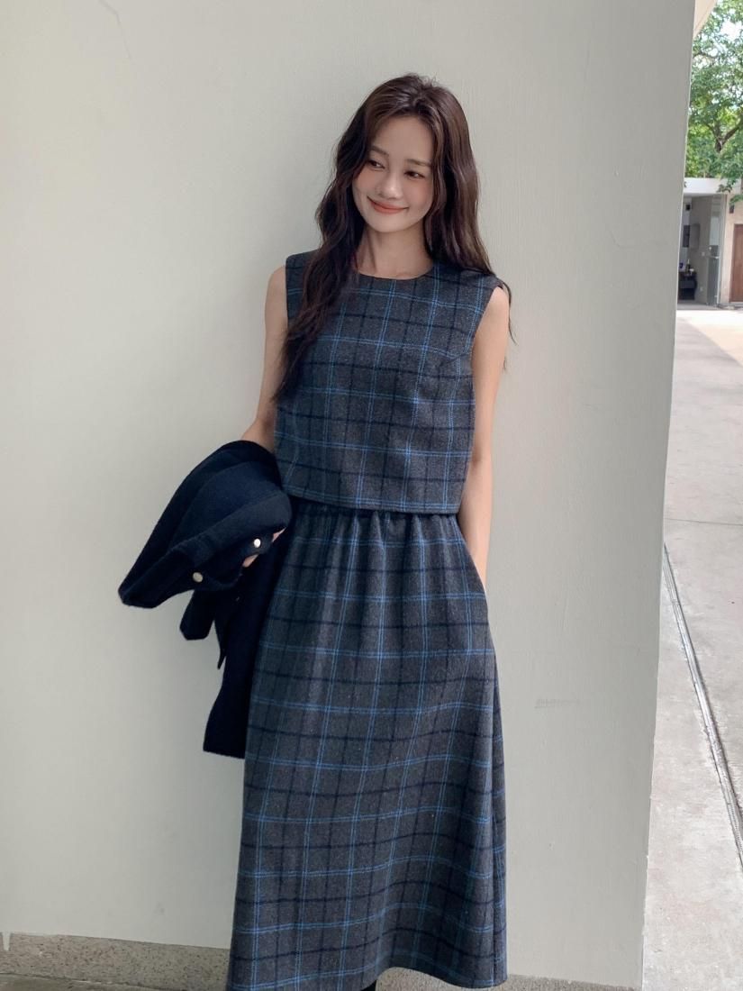 本日限定値下げ‼️新品未開封☆ BIRTHDAY BASH ブルードレス NS CHECK LAYERED DRESS - BIRTHDAY BASH