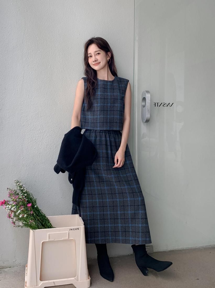 NS CHECK LAYERED DRESS - BIRTHDAY BASH NS CHECK LAYERED DRESS - BIRTHDAY BASH