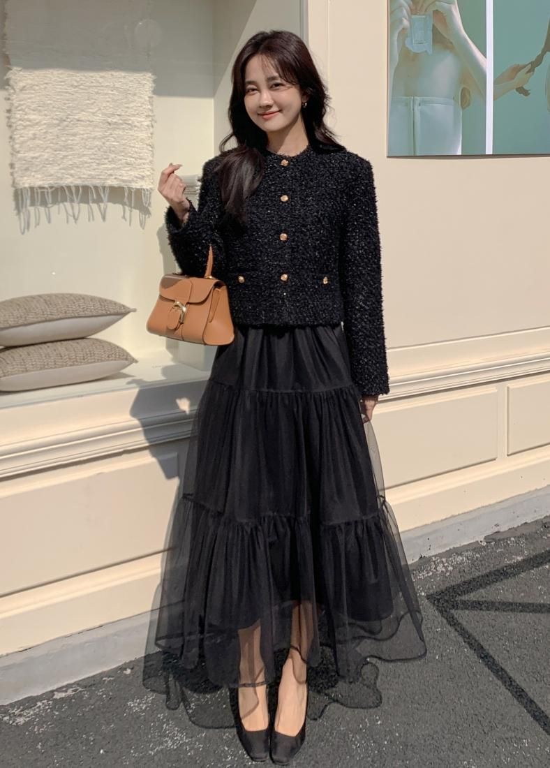 2WAY TULLE SATIN LAYERED SKIRT - BIRTHDAY BASH