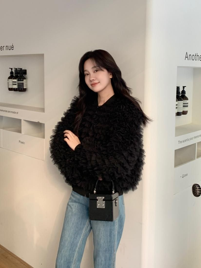 Birthday Bashフリルホワイトジャケット ADORABLE TULLE FRILL BLOUSON - BIRTHDAY BASH