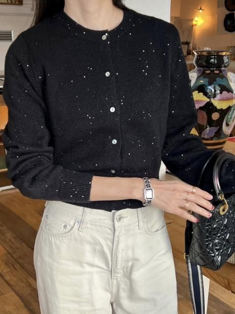 KR LAME CARDIGAN