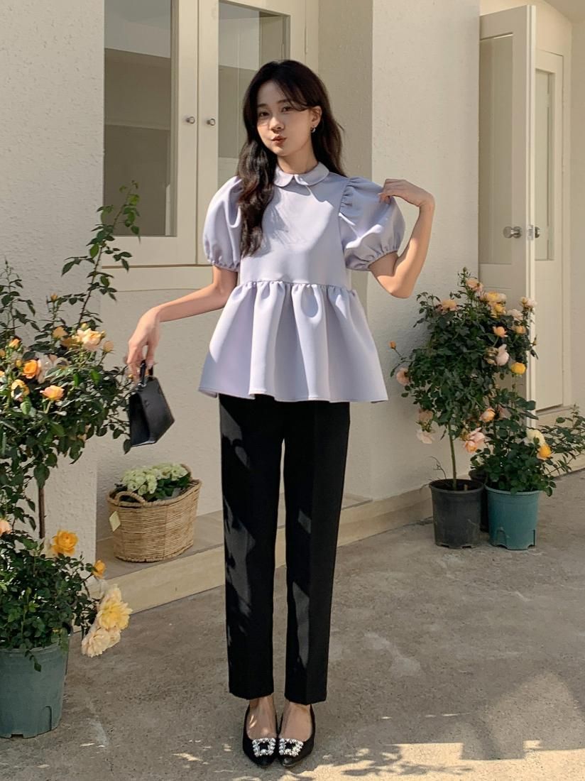 トップス Birthday Bush CLARISSE PEARL BUTTON TOPS CLARISSE PEARL BUTTON TOPS - BIRTHDAY BASH