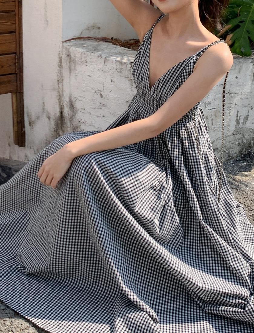 GINGHAM CAMISOLE DRESS - BIRTHDAY BASH