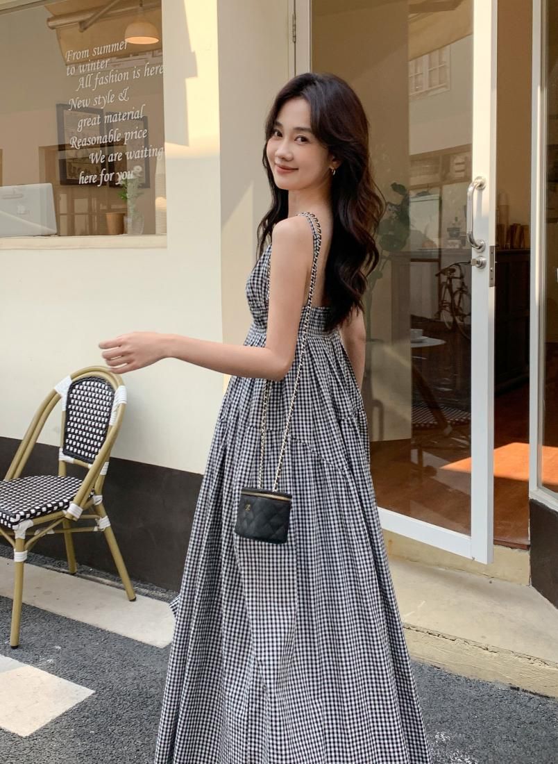 GINGHAM CAMISOLE DRESS - BIRTHDAY BASH