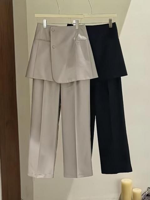 WRAP SKIRT PANTS SET