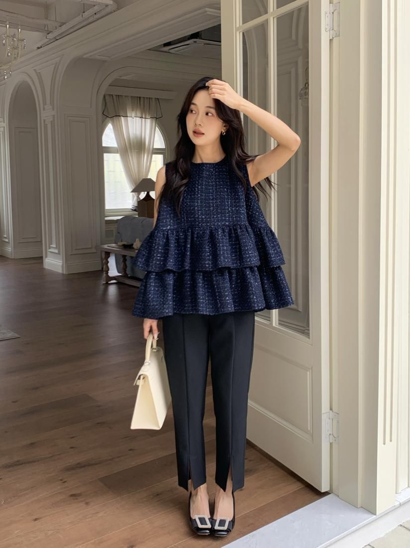 【新品未使用】 バースデーバッシュ ジャガードドットトリプルフリルトップス JACQUARD DOT TRIPLE FRILL TOPS - BIRTHDAY BASH
