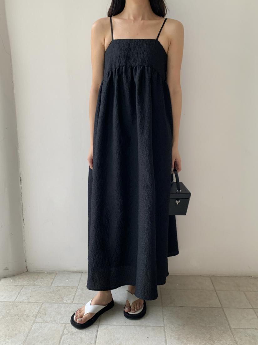 JACQUARD 2WAY PUFF STRAP DRESS - BIRTHDAY BASH