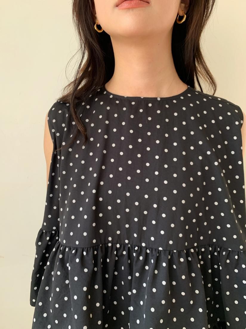 【菜々子】バースデーバッシュドットフリルトップスTRIPLE FRILL JACQUARD DOT TRIPLE FRILL TOPS - BIRTHDAY BASH