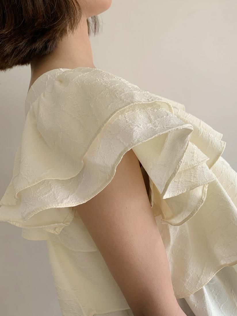 SQUARE NECK DECORATIVE FRILL TOPS - BIRTHDAY BASH
