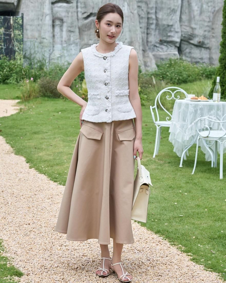 50％OFF】WAIST SWITCHING FLARE SKIRT - BIRTHDAY BASH