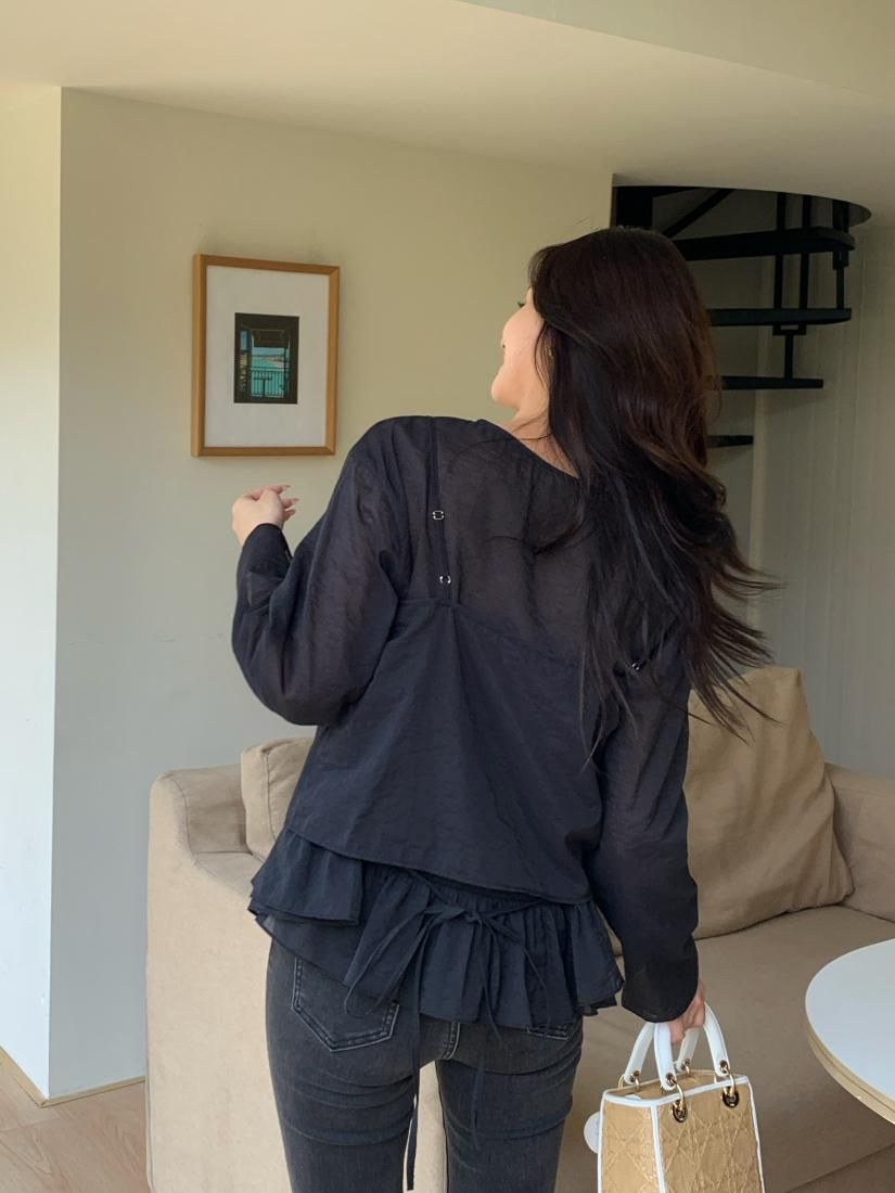 2WAY SHEER PEPLUM TOPS - BIRTHDAY BASH