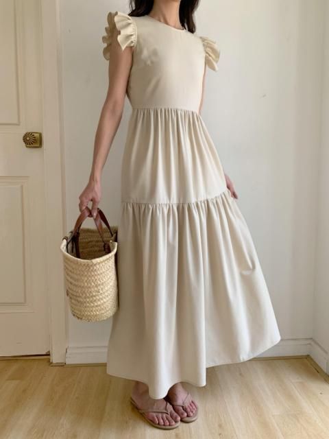 CLIONE FRILL TIERED DRESS
