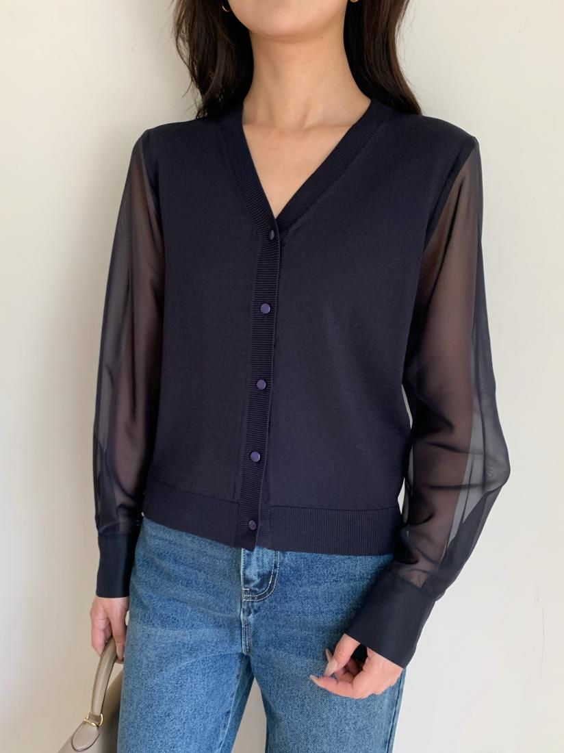 SHEER SLEEVE CARDIGAN - BIRTHDAY BASH