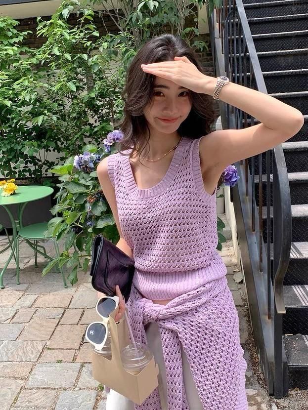 MESH KNIT HALF ENSEMBLE - BIRTHDAY BASH