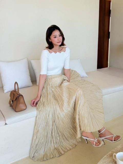 SATIN WASHER SKIRT