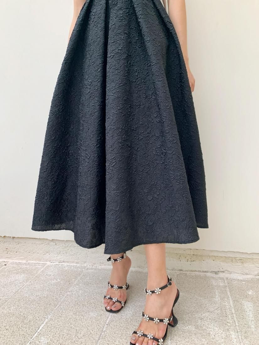値下げ‼️BIRTHDAY BASH JACQUARD HEPBURN DRESS JACQUARD HEPBURN DRESS IVORY - BIRTHDAY BASH