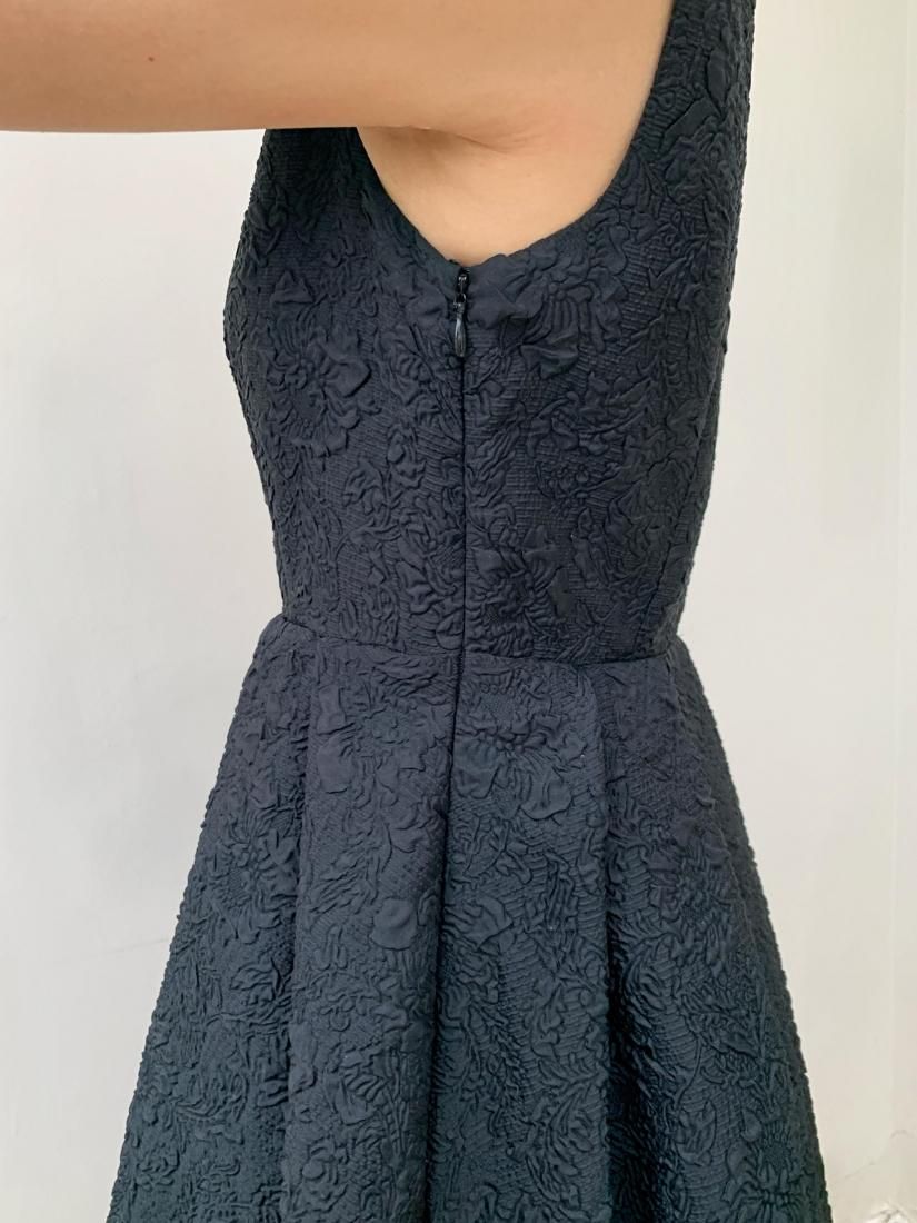 NS JACQUARD HEPBURN DRESS BLACK - BIRTHDAY BASH