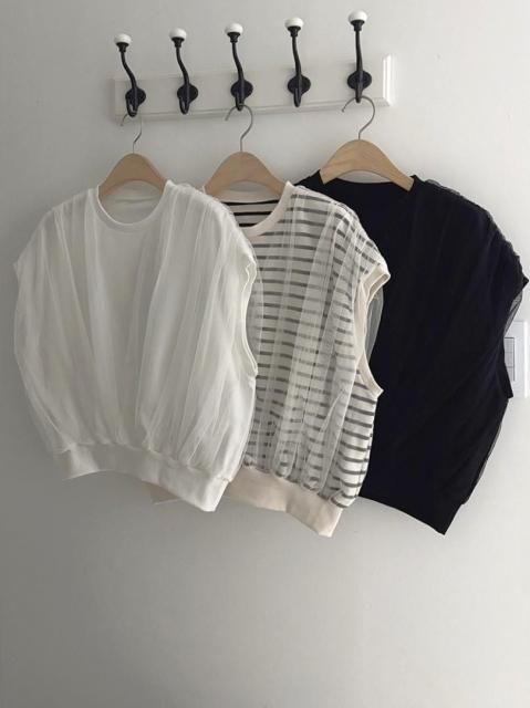 KR TULLE LAYERED TOPS