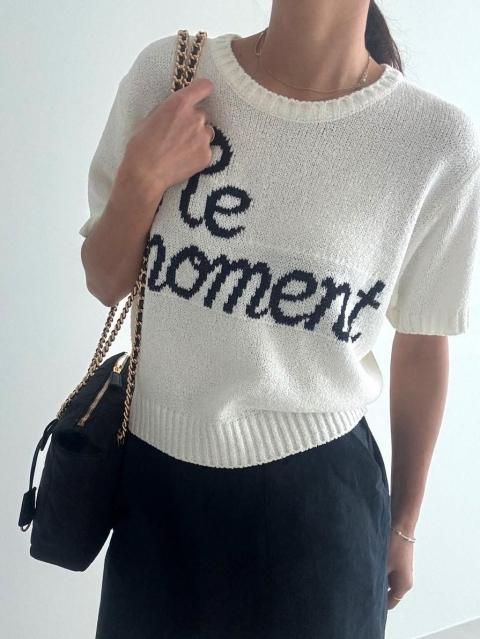 KR KNIT LOGO TOPS