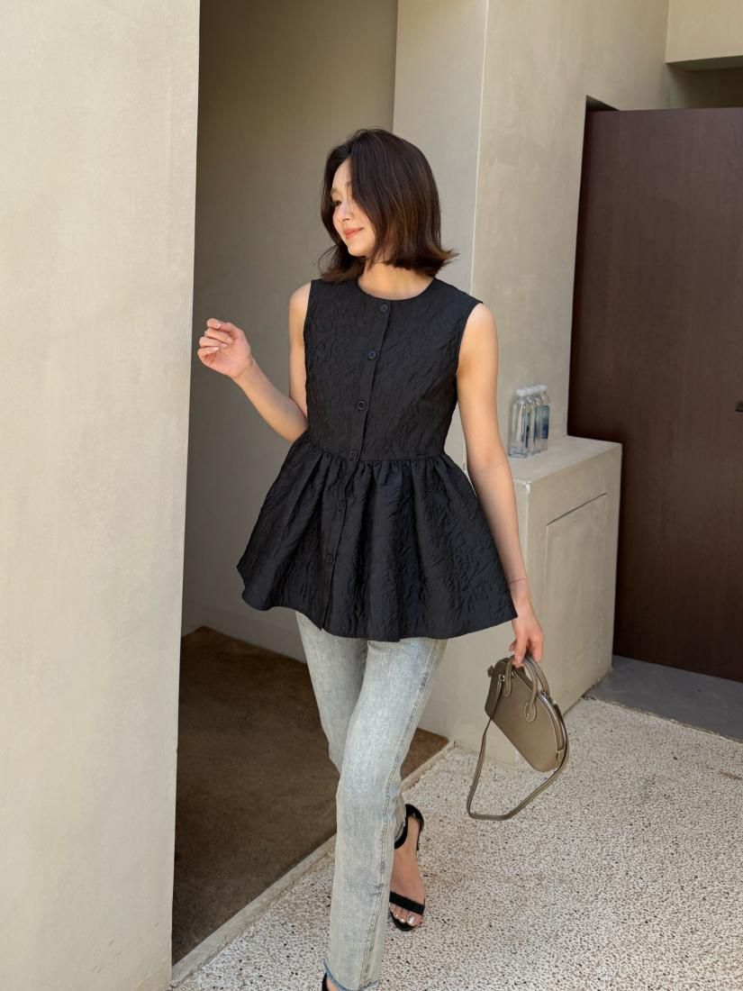 JACQUARD PEPLUM TOPS - BIRTHDAY BASH